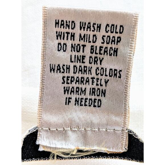 Edward Irish Linen Tunic Shirt XL Ivory Button Down Utility Long Sleeve Classic - Picture 12 of 12